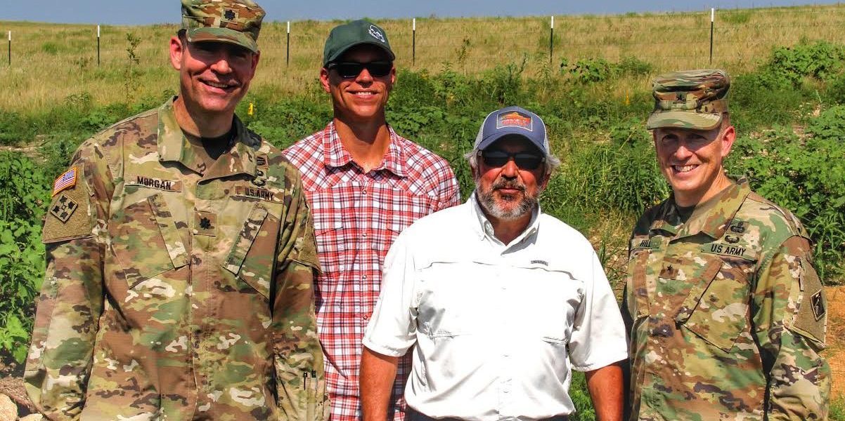 US Army Brig. General Hill and Lt. Colonel Morgan visit RiverBank’s Mill Branch Mitigation Bank
